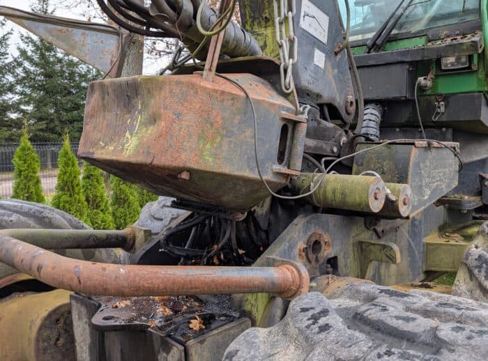 Harvester John Deere 1270D 2007r. podstawa żurawia Harvester John Deere 1270D 2007r. podstawa żurawia